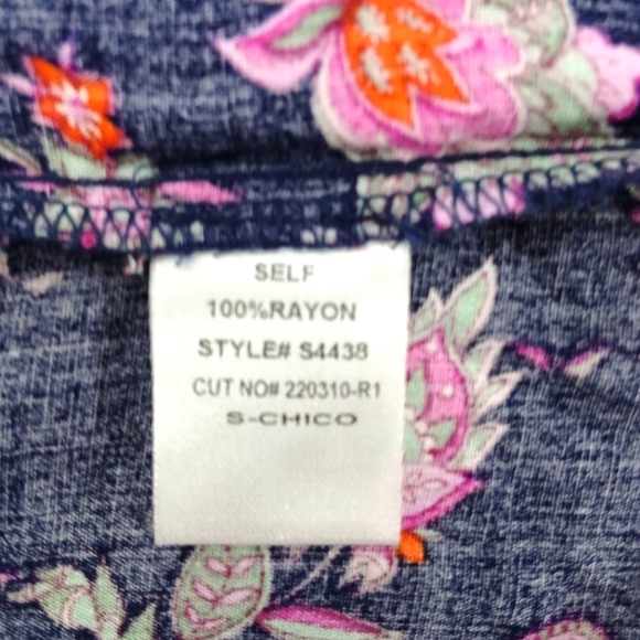 Blush BJ Maxi Floral Rayon Elastic Waist Skirt. Size S - Picture 7 of 7